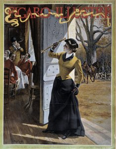 Av kıyafeti giymiş kadın - Ekim 1895