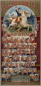 Allen & Ginter Sigara Markaları için The Great Generals serisi, 1885 by George S. Harris