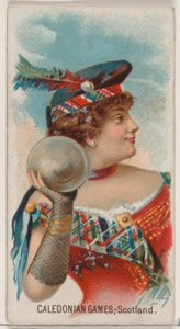 Caledonian Games, İskoçya, Duke marka sigaralar için Holidays N80 serisinden, 1890., 1890.