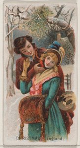 Noel, İngiltere, Duke marka sigaralar için Holidays N80 serisinden, 1890., 1890. by George S. Harris and Sons