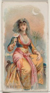 Duke marka sigaralar için Holidays N80 serisinden Nil Gelini, Mısır, 1890., 1890.