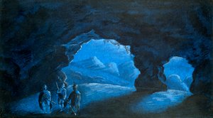 Dağlarda Bir Mağarada Üç Kişi, 1825