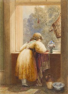 Bir Üst Kat Penceresinden Bakmak, 1832 (kağıt üzerinde wc) by George Shepherd