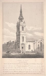 William Wise tarafından oyulmuş St. Mary Le Bow by George Shepherd