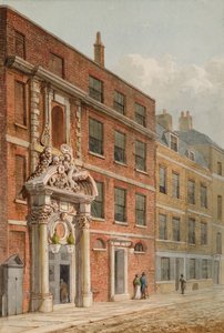 The Merchant Taylors Hall, Londra, 1810 dolayları (wc) by George Shepherd