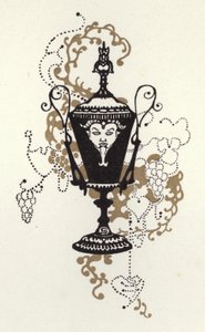 Max Beerbohm'un Mutlu İkiyüzlü için çizimi (renkli taş) by George Sheringham
