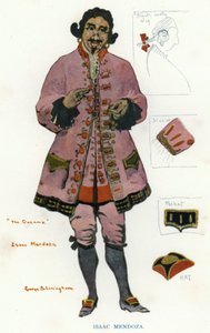 The Duenna by Sheridan: Isaac Mendoza (renkli taş) by George Sheringham