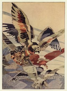 Büyük kartal onun için rüzgarlar yarattı (renkli taş) by George Sheringham