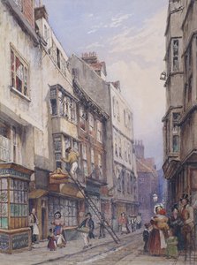 Chancery Lane yakınlarındaki Bell Yard, Londra, 1835 by George Sidney Shepherd