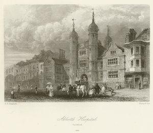 Abbotts Hastanesi, Guildford, 1840 by George Sidney after Shepherd