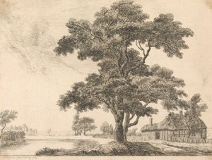 Windsor Kalesi ile Manzara by George Simon Harcourt