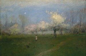 Bahar Çiçekleri, Montclair, New Jersey, 1891 dolayları by George Snr. Inness