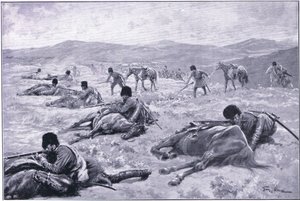 Bir Kazak ve atı: bir çatışma sırasında koruma sağlamak için bir cihaz, Cassells