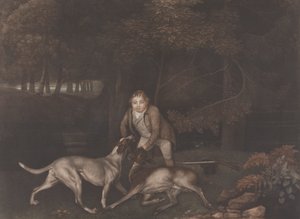[Freeman, Clarendon Kontu'nun Bekçisi, bir tazı ve yaralı bir geyik ile]: Stubbs'ın ölümünden sonra şu başlıkla yeniden yayınlandı: Doe'nun Ölümü by George Stubbs