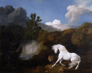 Aslan Tarafından Korkutulan At by George Stubbs