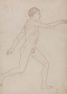 İnsan Figürü, Yandan Görünüm (Tablo VIII'in Tersinden Anahat Çalışması) by George Stubbs