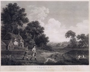 Çekim, levha 2, William Woollett (1735-85) 1770 tarafından oyulmuş (beşinci durum gravürü ve gravürü) by George Stubbs