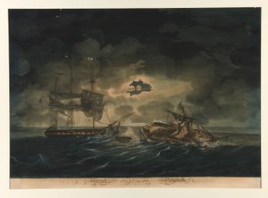 Hornet (ABD) ve Tavuskuşu (İngiliz) by George Thresher