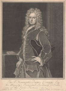 James Craggs, Genç by George Vertue