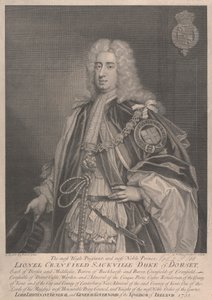 Lionel Cranfield Sackville, 1. Dorset Dükü by George Vertue