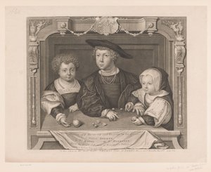 Portret van Dorothea, Johan ve Christina van Denemarken K. Henry VII ve Kraliçe Elizabeth