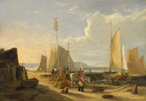 Isle of Wight'ta İğnelere Doğru Bir Liman Manzarası