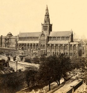 Glasgow Katedrali - Güneydoğudan, 19. yüzyılın ortaları, c1912.