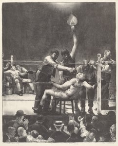 Mermiler Arası, küçük, ikinci taş, 1923. by George Wesley Bellows