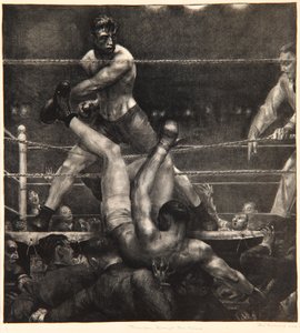 İplerin İçinden Dempsey, 1923-24 by George Wesley Bellows