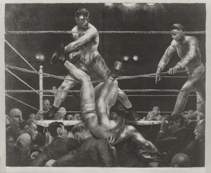 Dempsey ve Firpo by George Wesley Bellows