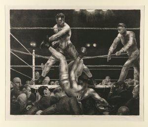 Dempsey ve Firpo by George Wesley Bellows