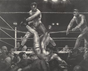 Dempsey ve Firpo by George Wesley Bellows