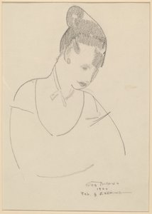 Elsie Speicher [verso], 1920. by George Wesley Bellows
