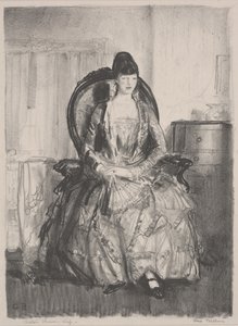 sandalyede emma by George Wesley Bellows