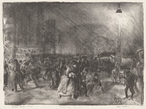 Akşam Kar by George Wesley Bellows