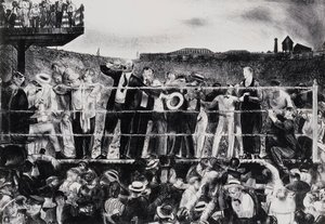 Georges Carpentier ile tanışın, 1921 by George Wesley Bellows