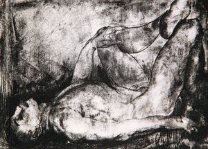 Sırtındaki Adam, Çıplak, c.1916 by George Wesley Bellows