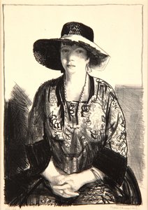 Kara Şapka, 1921 by George Wesley Bellows
