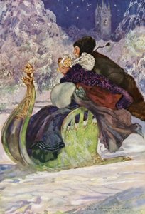Antika İtmeli Kızak, Friesland (renkli taş) by George Wharton Edwards