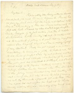 Eksik mektup [G.W. Featherstonhaugh], Decatur, NC, Albay Abert