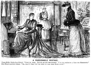 Affedilebilir Bir Hata, 1889 by George du Maurier