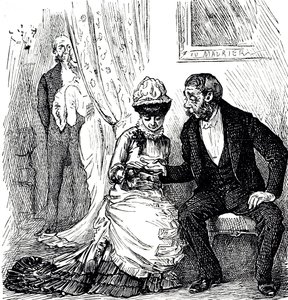 Zenginler arasında el falının popülaritesi hakkında yorum yapan bir karikatür. Resimli George du Maurier (1834-1896) Fransız-İngiliz karikatürist ve yazar by George du Maurier