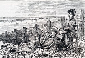 Balayında bir çift by George du Maurier