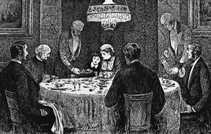 Masada üst sınıf bir aile by George du Maurier