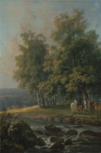 Nehir Kenarında Atlar ve Sığırlar, 1777