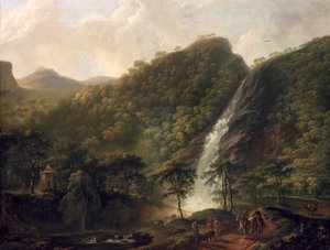 Powerscourt Şelalesi Görünümü