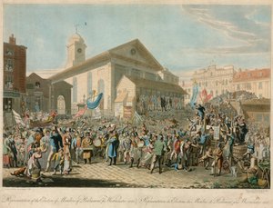 Westminster Milletvekili Seçimlerinin Temsili, 1818 by George the Elder Scharf