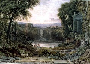 Günbatımı, Tivoli by George the Younger Barret