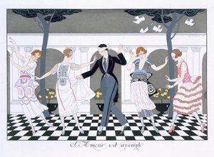 Aşk Kördür, kazınmış Henri Reidel by Georges (after) Barbier