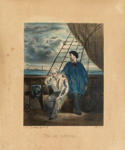 ಪಾಂಟೂನ್‌ನಲ್ಲಿ, 1848 ಟರ್ಕ್‌ನ H. ಜಾನಿನ್‌ನಿಂದ ಕೆತ್ತಲಾಗಿದೆ by Georges Alexandre after Fischer
